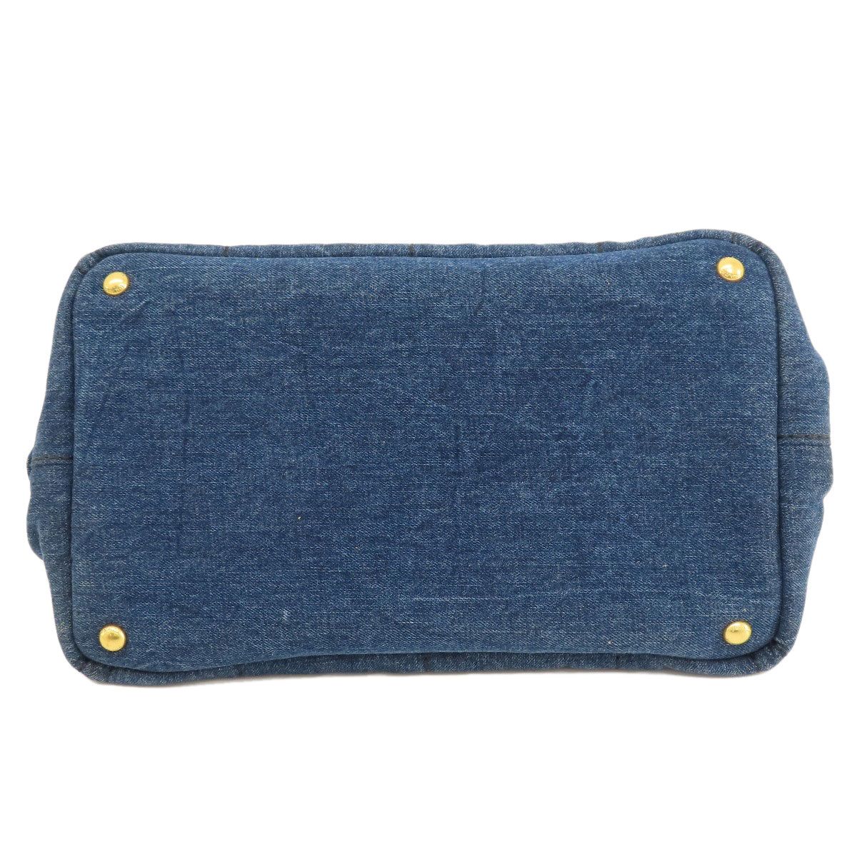 PRADA プラダ B1877B カナパ トートバッグ デニム レディース [中古