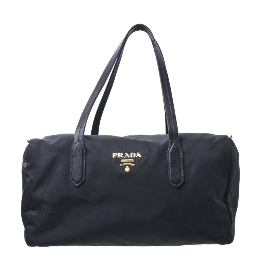 PRADA テスート ハンドバッグ ミニボストン ナイロン×パテントレザー PRADA テスート ナイロン レザーミニ ボストン バッグ - メルカリ