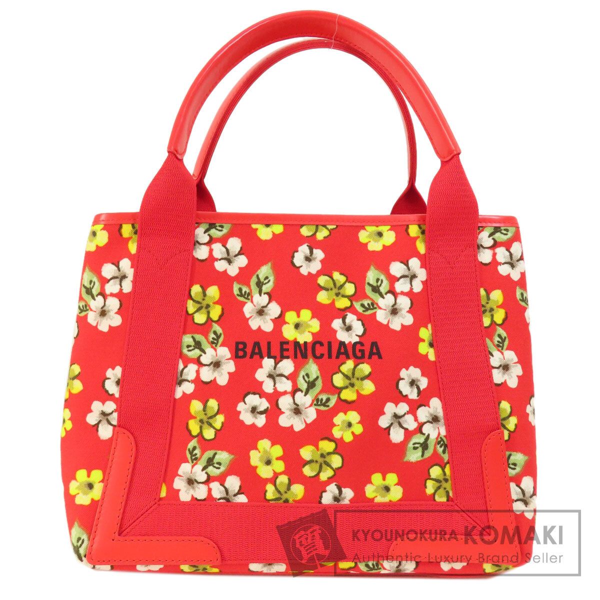 バレンシアガ BALENCIAGA カバス フラワー トートバッグ ポーチ付き