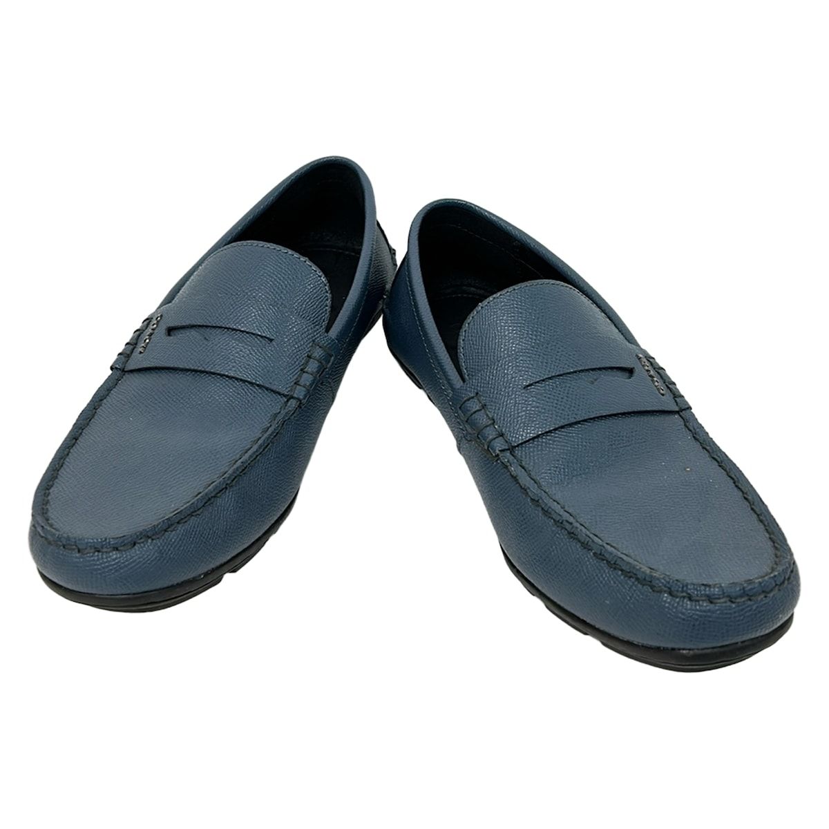 COACH(コーチ) ドライビングシューズ 260 メンズ美品 - ブルーグレー