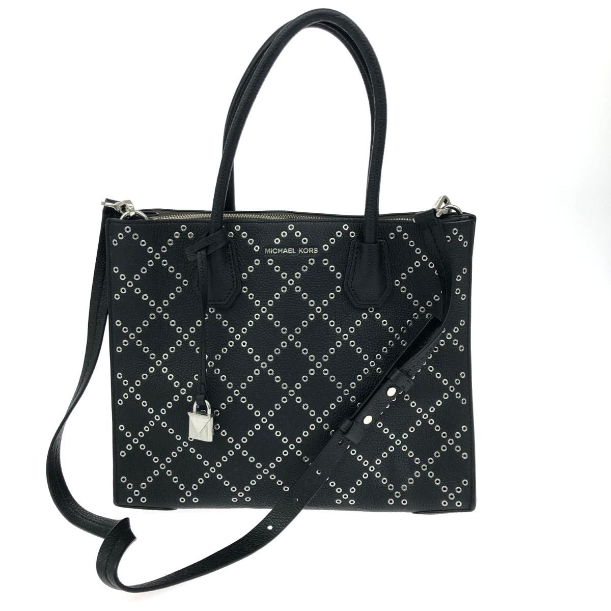 Michael Kors マイケルコース パンチング 2WAY ハンドバッグ レザー 