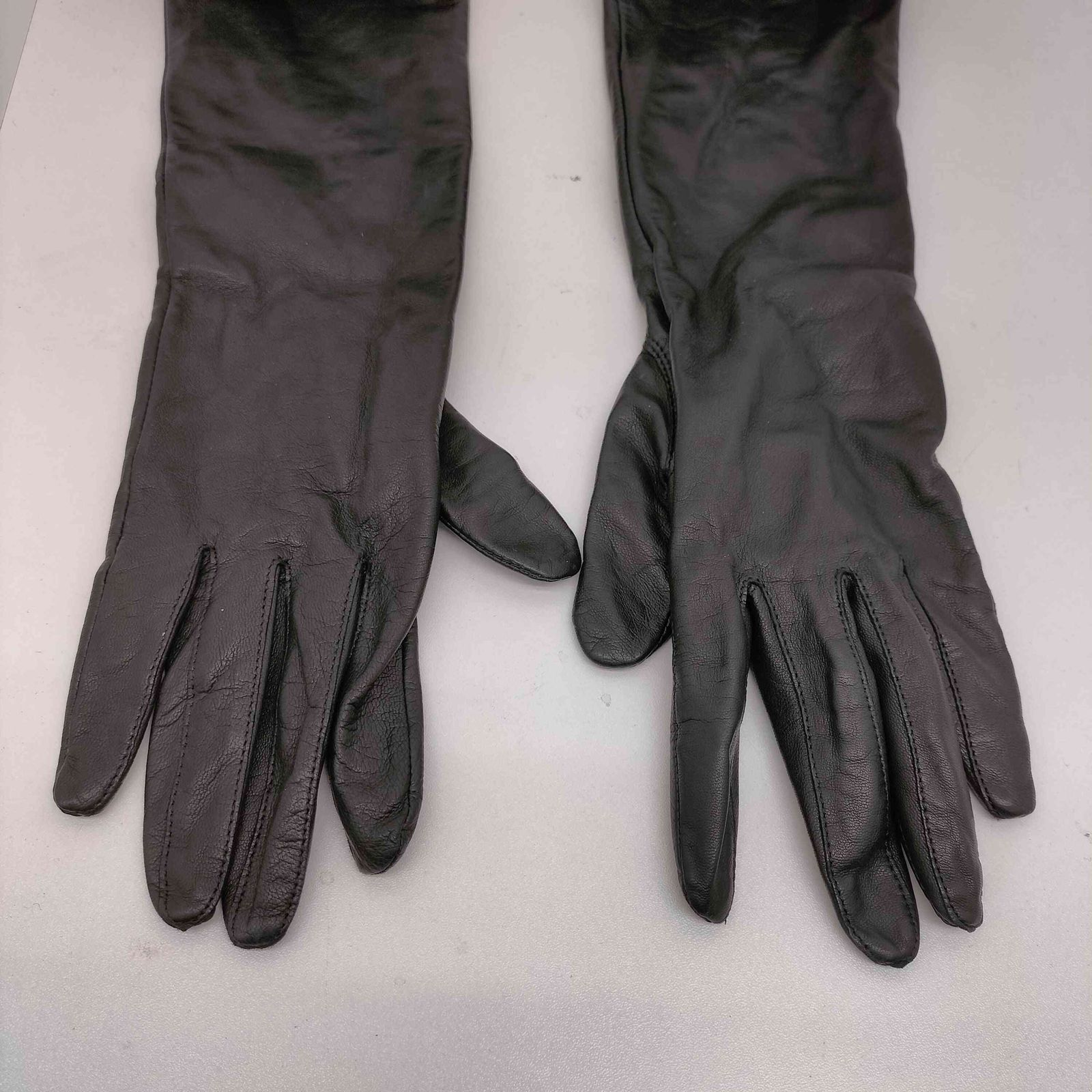 クロエ Chloe ロゴ 刻印 レザー ロング グローブ レディース 21cm