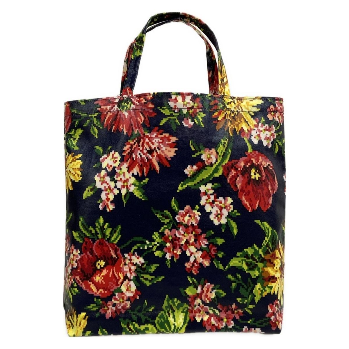 FEILER(フェイラー) トートバッグ美品 - ダークネイビー×イエロー