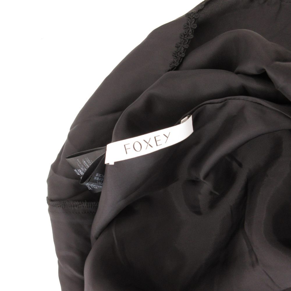フォクシー FOXEY ノースリーブワンピース プリーツ ミモレ ロング 38