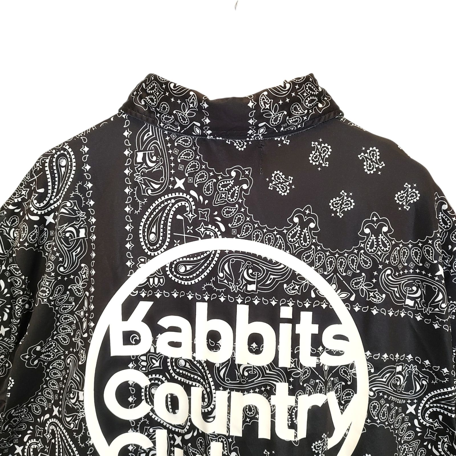 FR2 GOLF エフアールツー ゴルフ ペイズリー柄 半袖 ポロシャツ XL