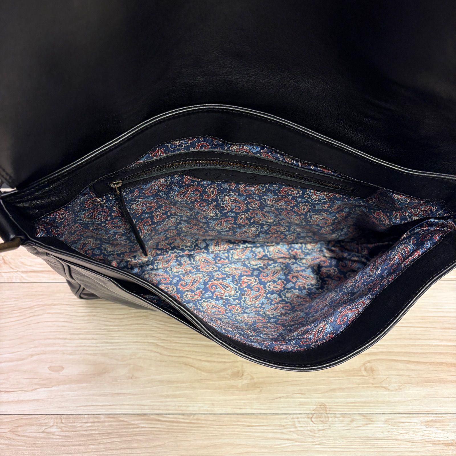 agnès b. アニエスベー CU01 SAC ショルダーバッグ 現行 レザー 