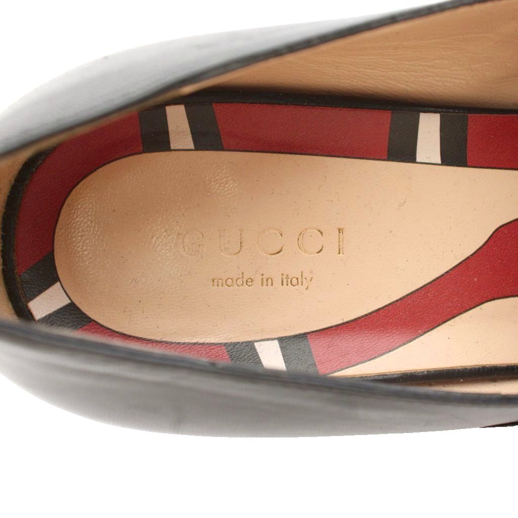 グッチ GUCCI パンプス ホースビットローファー スクエアトゥ チャン