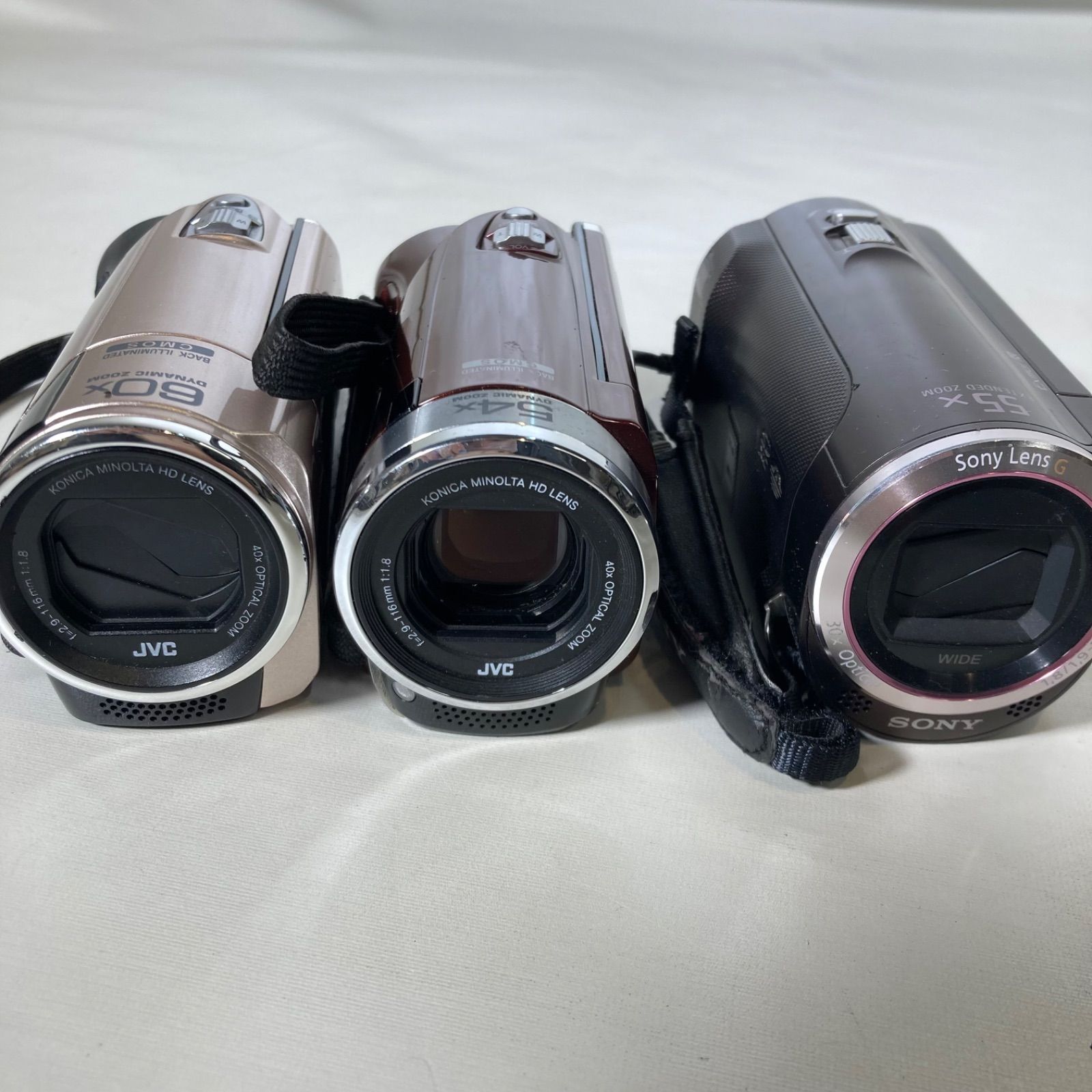 v*e様 カメラ　ジャンク　まとめ ジャンク】ビデオカメラ 3点まとめ売り - メルカリ