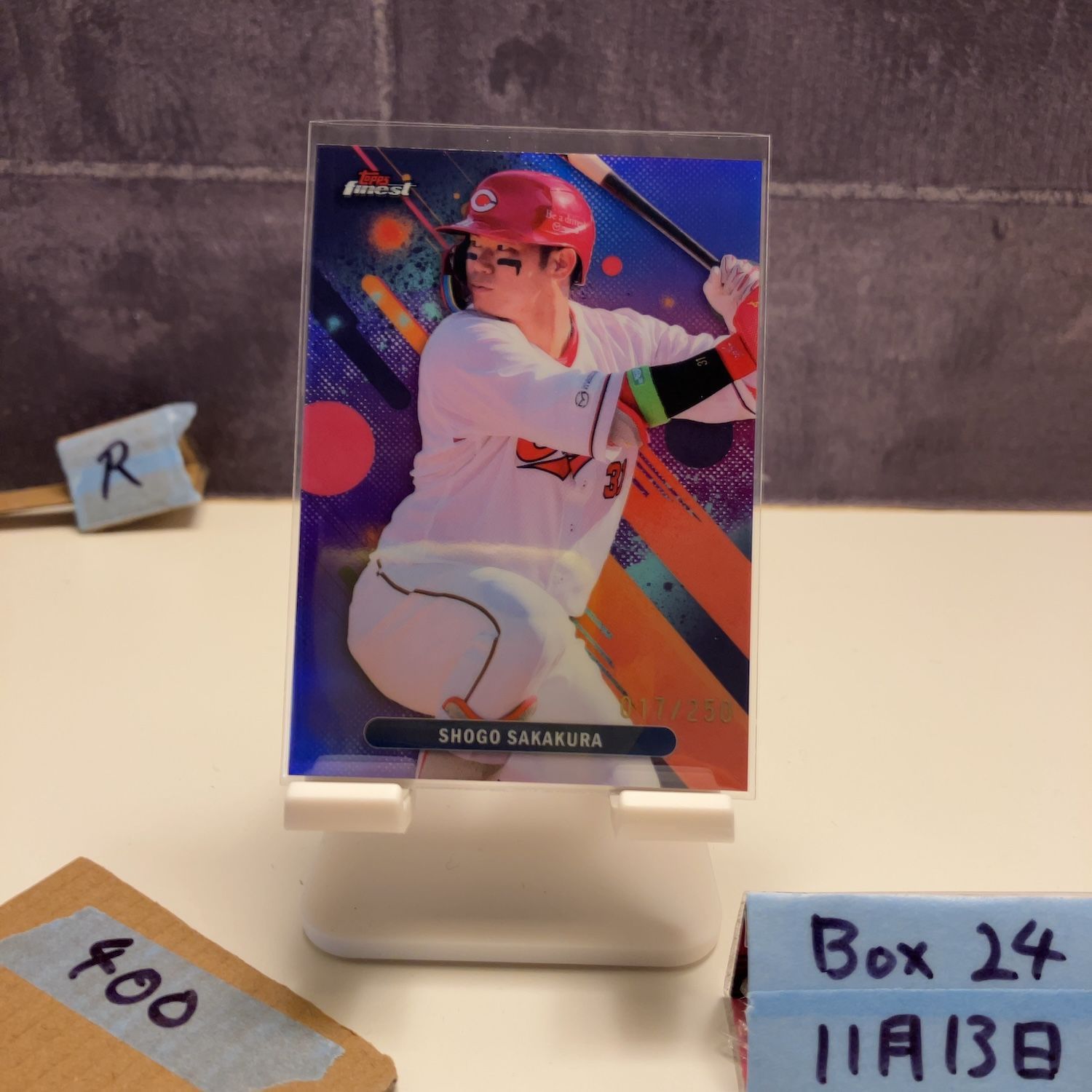 2024 Topps Finest 坂倉将吾 Shogo Sakakura 017/250 広島東洋カープ