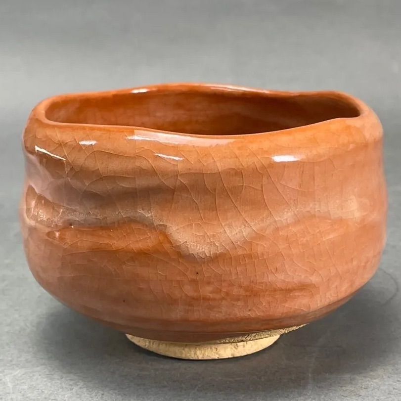 幽玄】桂窯 檜垣崇楽 赤茶碗 共箱 茶道具 茶碗 抹茶碗 - メルカリ