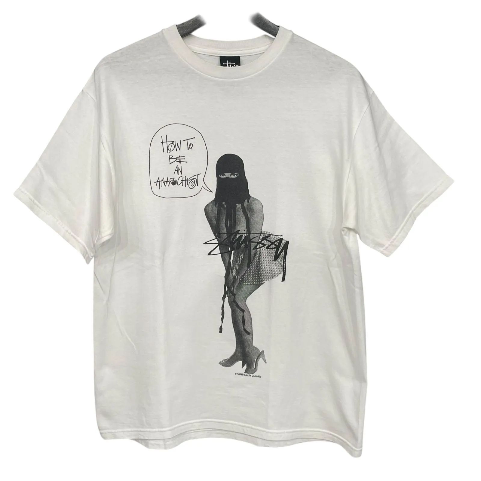 STUSSY】00's STUSSY FPAR OLD SCHOOL SHIT TEE WHITE FORTY PERCENT