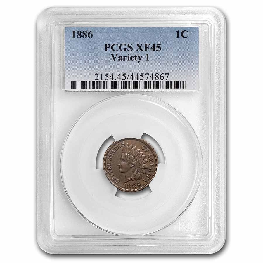 1886年インディアンヘッドセントタイプI XF-45 PCGS - メルカリ