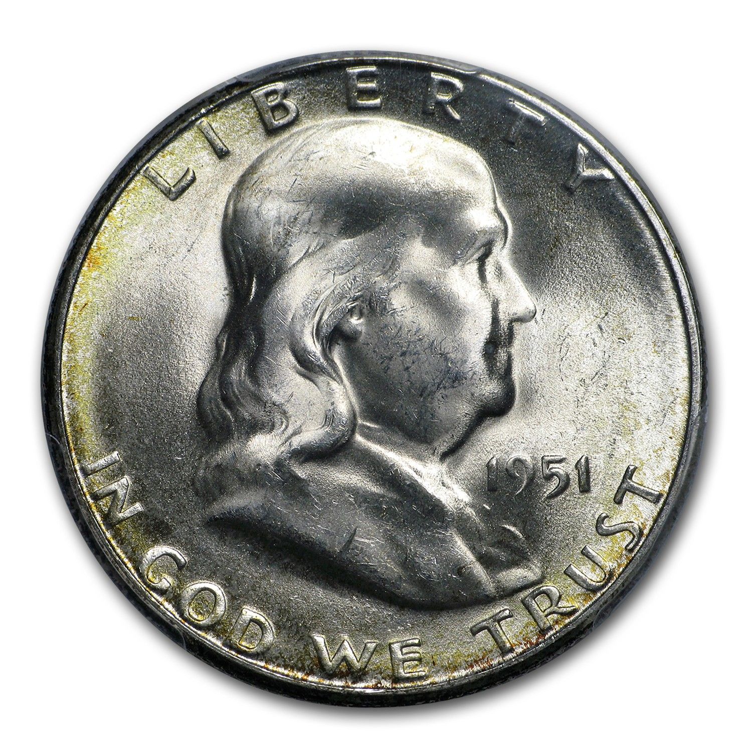1951-S フランクリン ハーフダラー MS-64 PCGS (FBL) - メルカリ