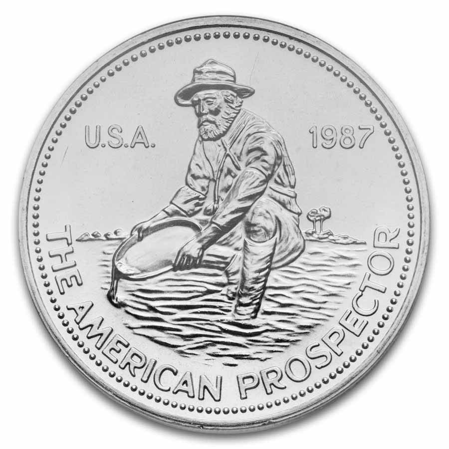 1987年 1オンス シルバーラウンド - エンゲルハード MS-68 PCGS