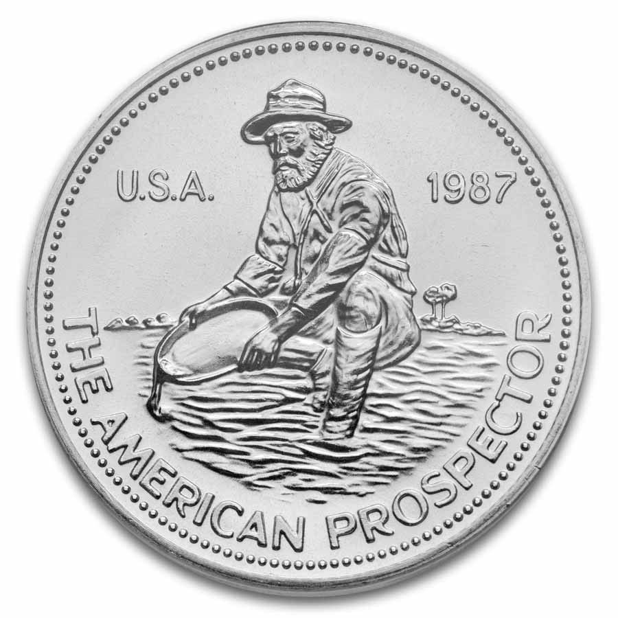 1987年 1オンス シルバーラウンド - エンゲルハード MS-69 PCGS