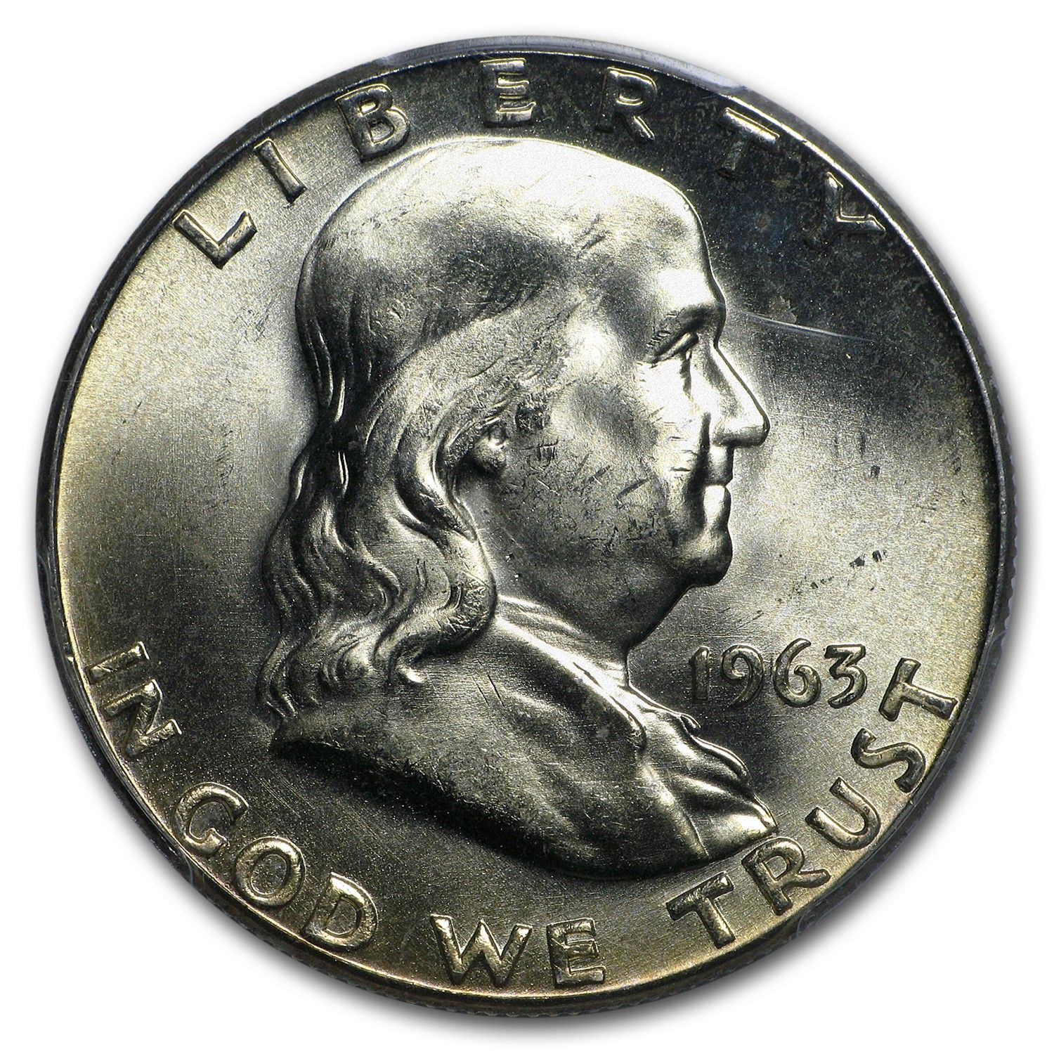 1963年 フランクリン ハーフダラー MS-64 PCGS (FBL) - メルカリ