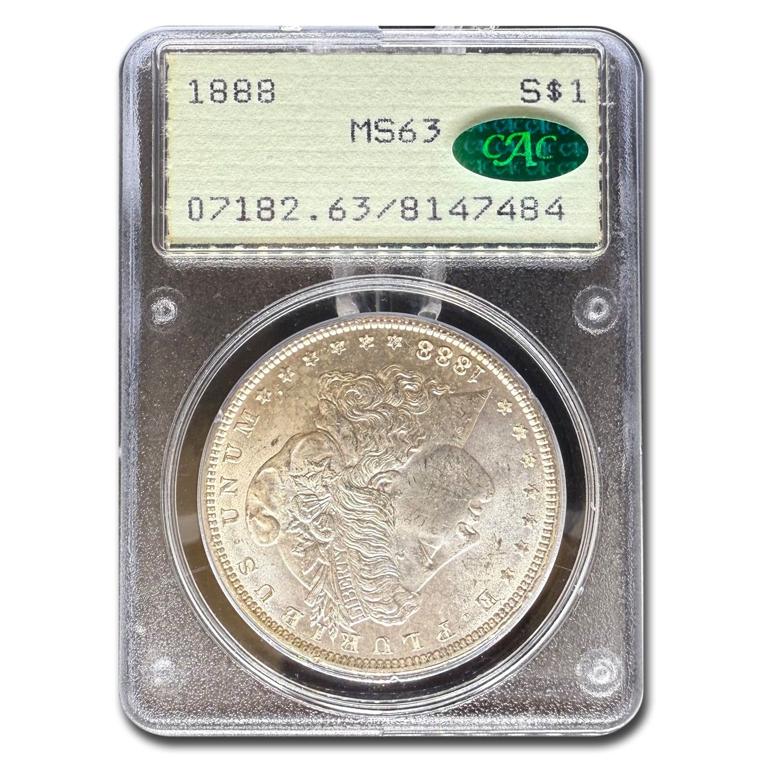 1888年モルガン・ダラー MS-63 PCGS CAC (ラトラー) - メルカリ