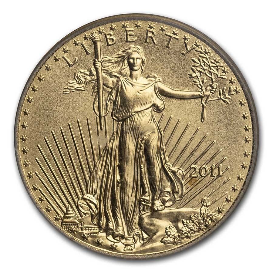 2011年 1/10オンス アメリカンゴールドイーグル MS-70 PCGS