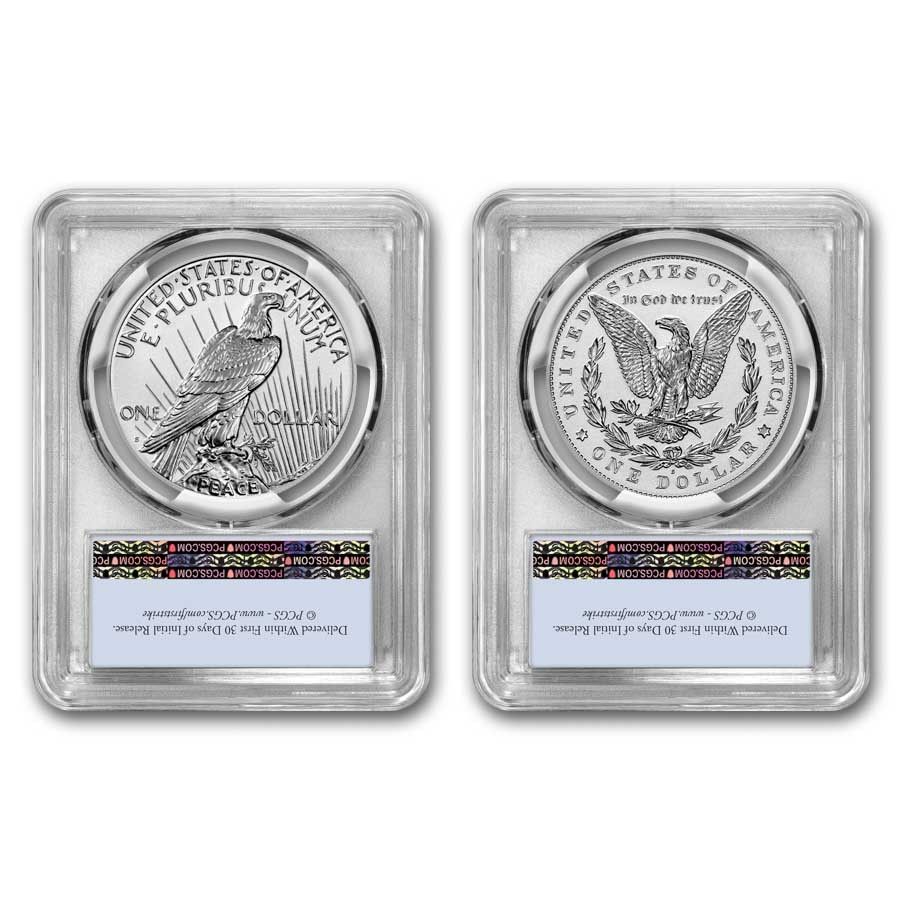 2024-S モルガン ピース リバース プルーフ セット PR-69 PCGS (FS