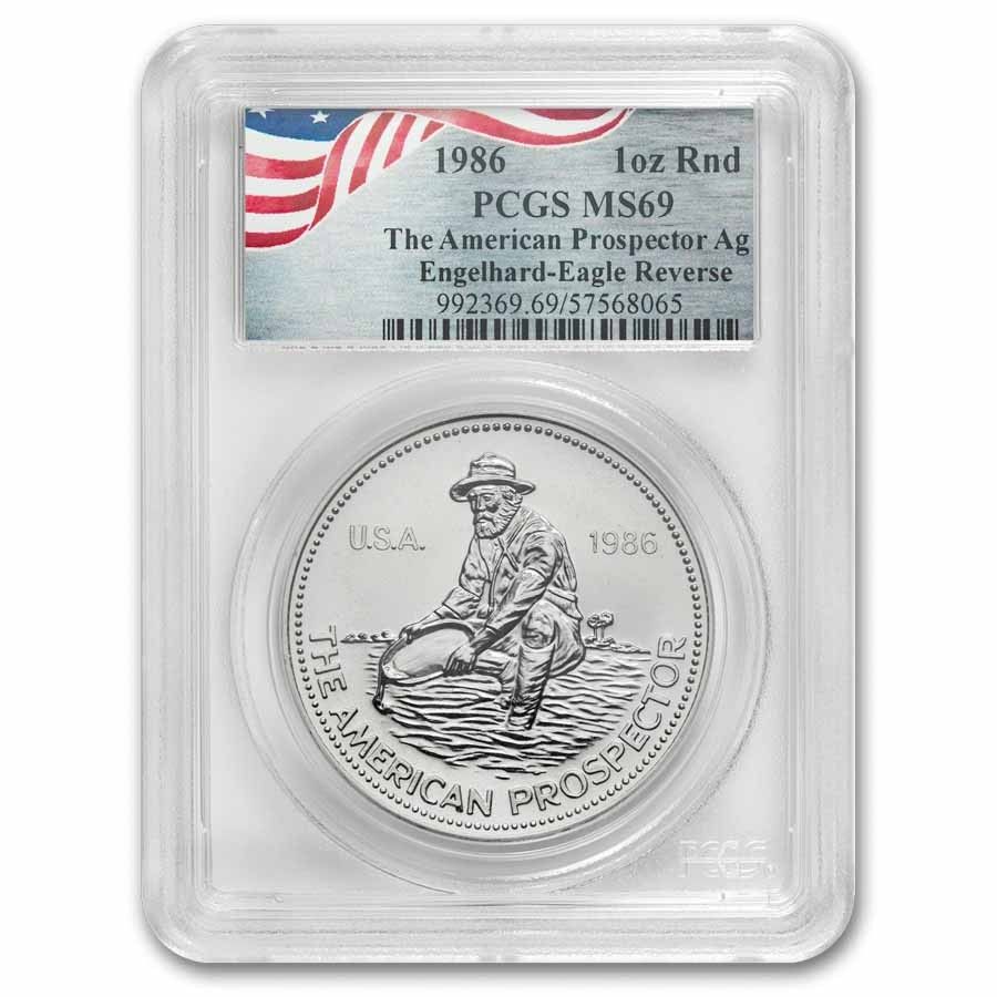 h*o様 1986 Silver Eagle MS 69 1986年 1オンス シルバーラウンド - エンゲルハード MS-69 PCGS