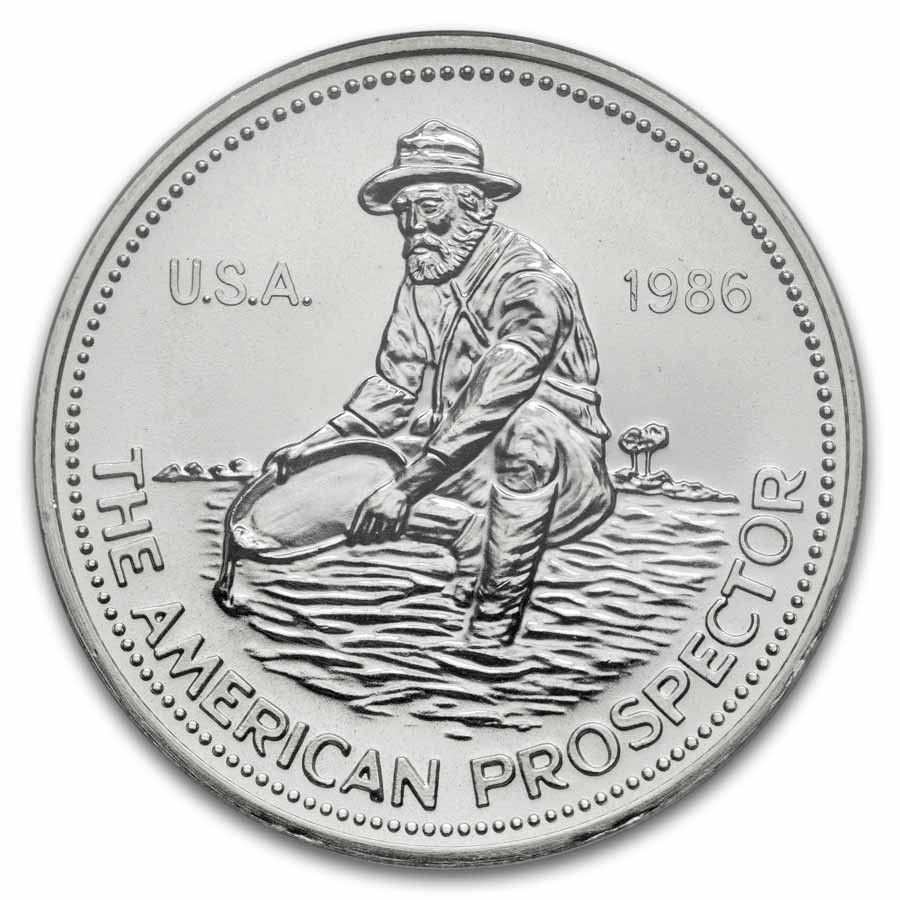 1986年 1オンス シルバーラウンド - エンゲルハード MS-69 PCGS