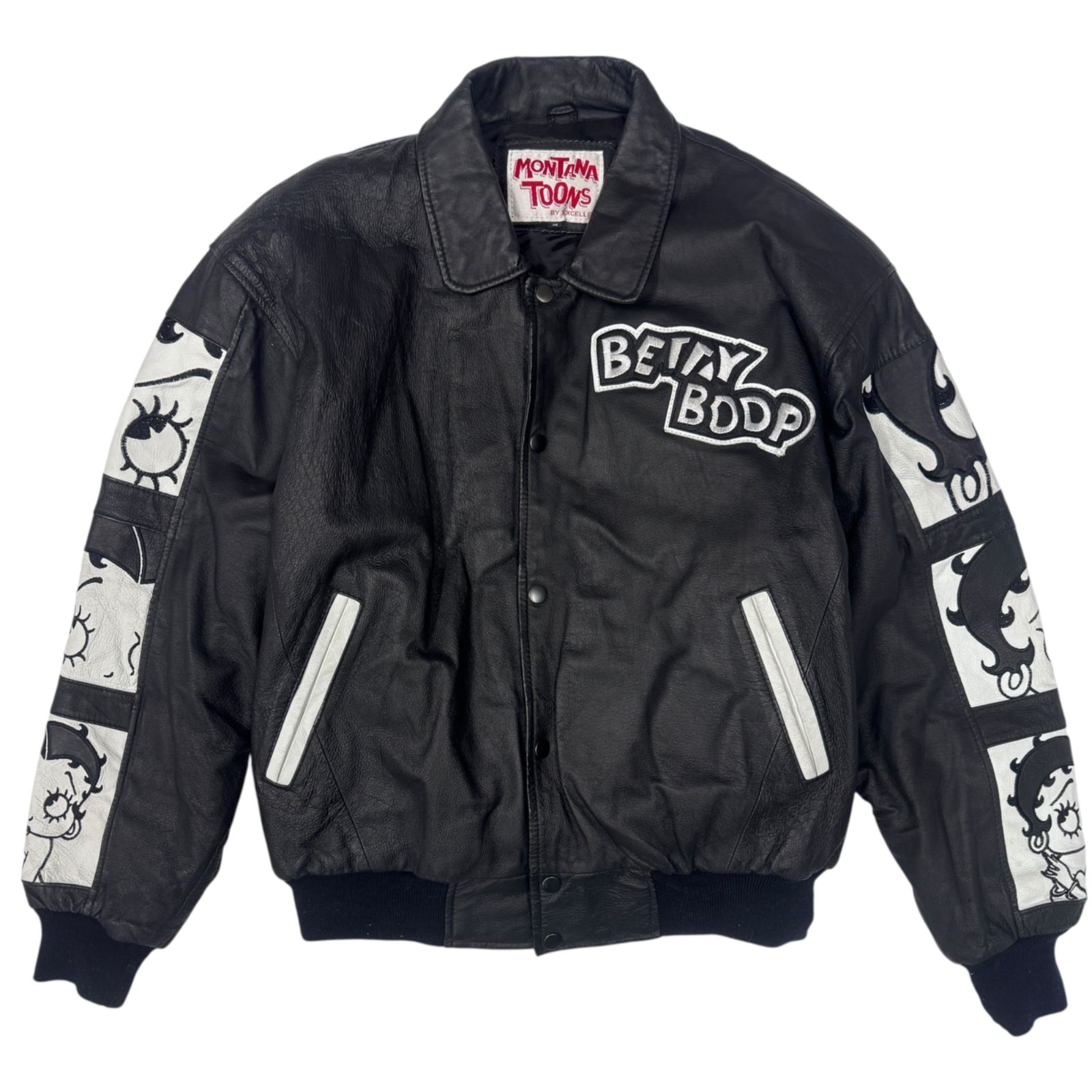 MONTANA TOONS BETTY BOOP レザージャケット Sサイズ VINTAGE モンタナトゥーンズ MONTANA TOONS ベティブープ BETTY BOOP