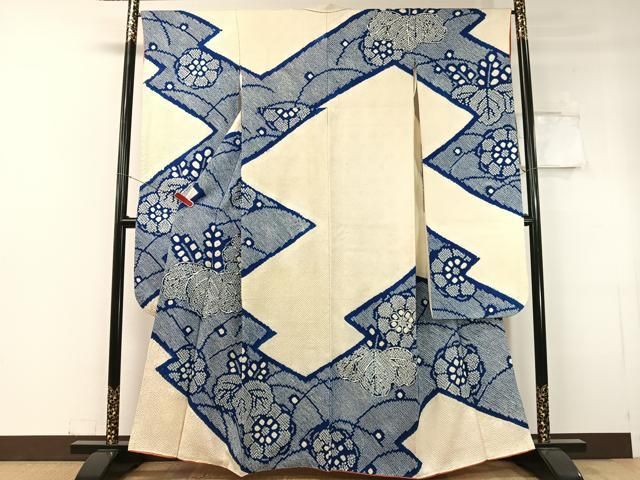 平和屋着物○豪華振袖 総絞り 駒刺繍 吉祥桐花文 正絹 逸品