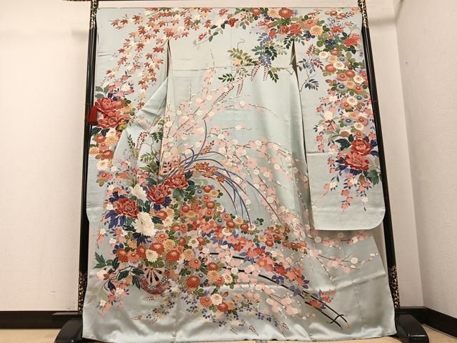 平和屋着物●豪華振袖　友禅　花車文　正絹　逸品　AABG1054ph 平和屋着物○豪華振袖 友禅 花車文 正絹 逸品 AABG1054ph 【公式通販】