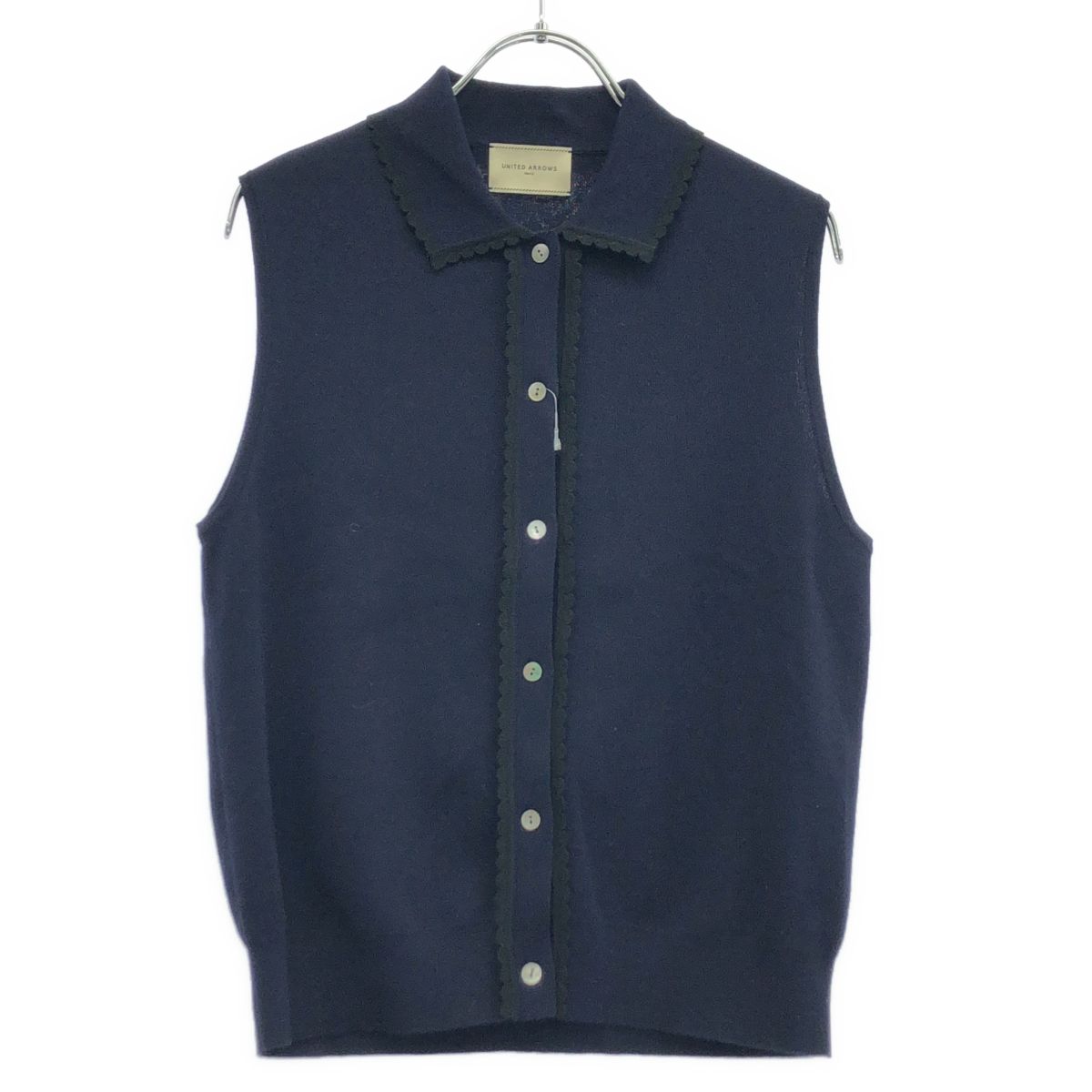 UNITED ARROWS ユナイテッドアローズ スカラップ レース ニットベスト