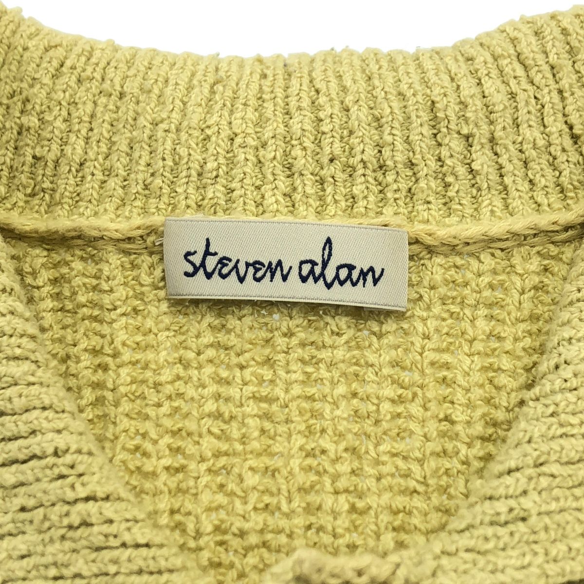 Steven Alan スティーブンアラン 23SS BOUCLE KNIT SHIRT CARDIGAN