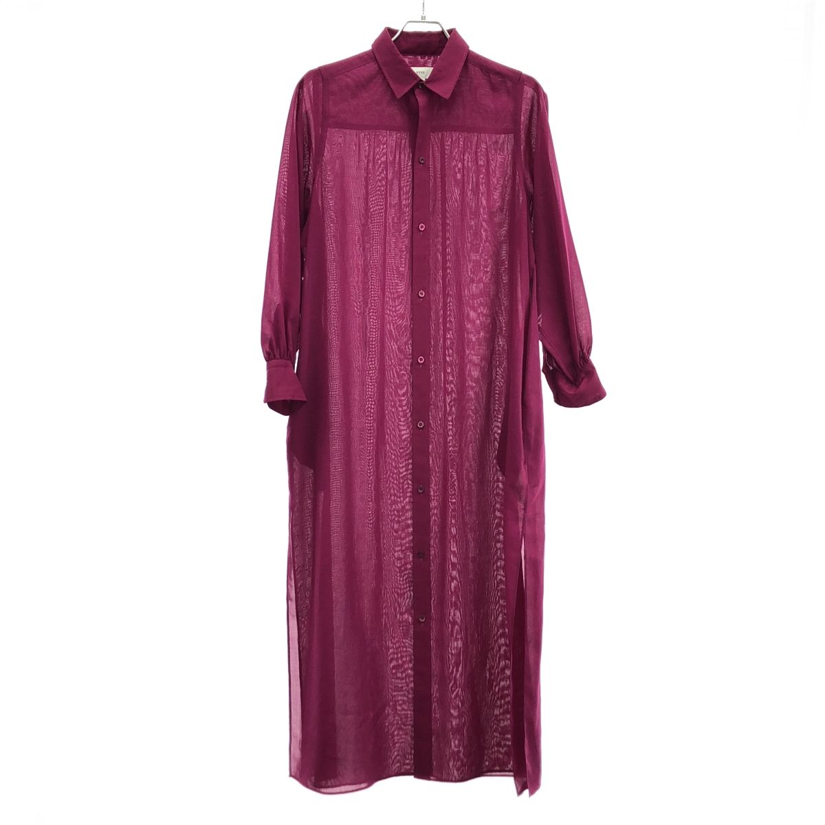 HYKE ハイク 23SS W/P SHIRT DRESS シャツワンピース 231-16157 ピンク 