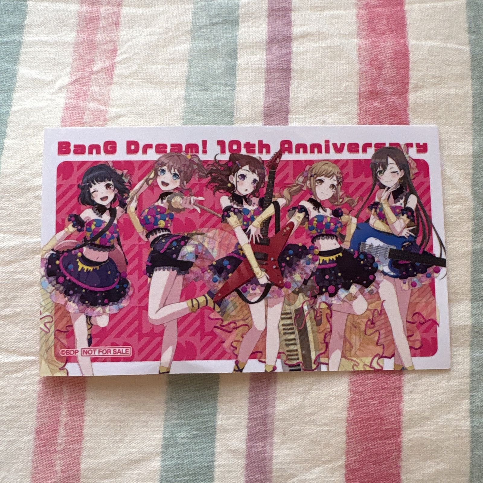 バンドリ 10th Anniversary 記念 POPUP 特典 ステッカー Poppin'Party