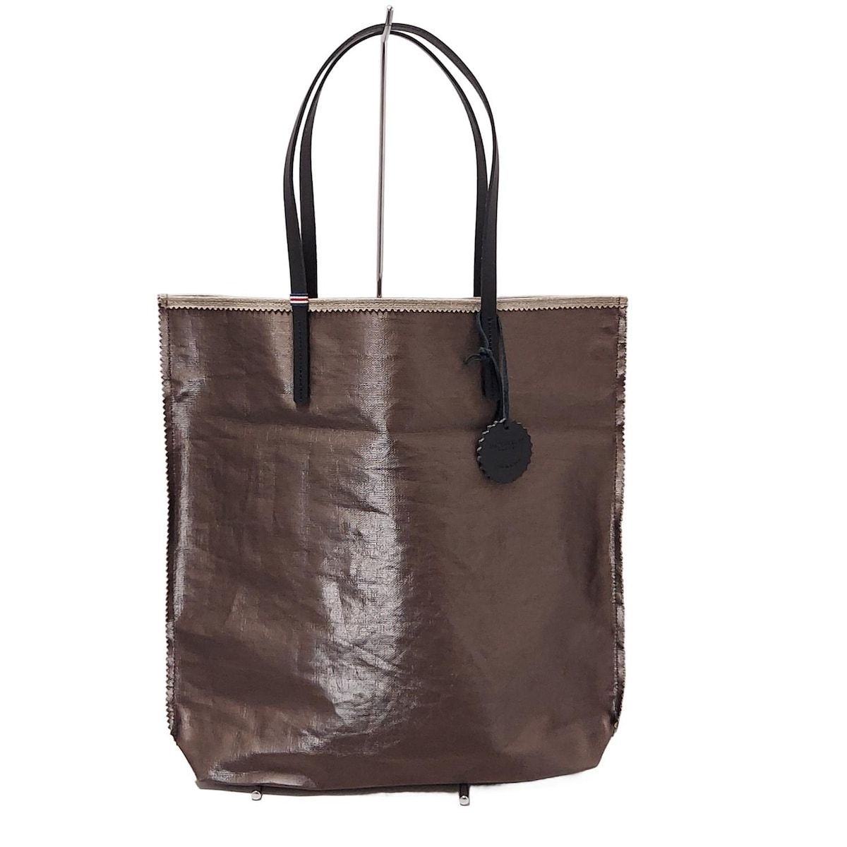 jack gomme(ジャックゴム) トートバッグ - ダークブラウン×黒 レザー