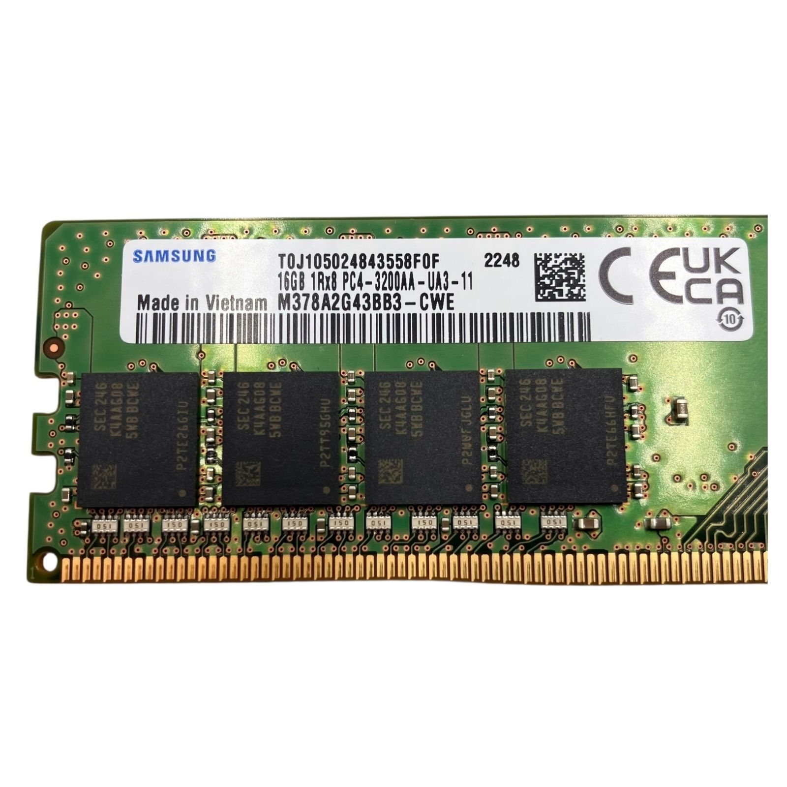 □Samsung DDR4 16GB 2枚 セット PC4-3200 M378A2G43BB3-CWE