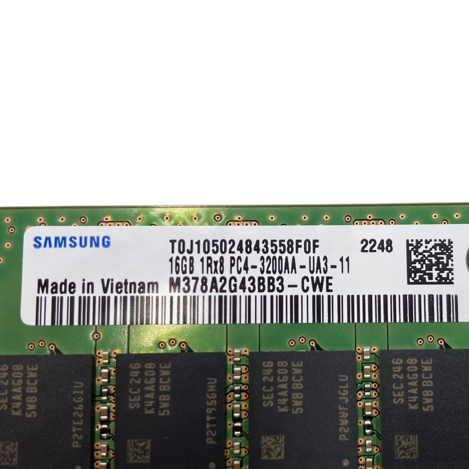 □Samsung DDR4 16GB 2枚 セット PC4-3200 M378A2G43BB3-CWE