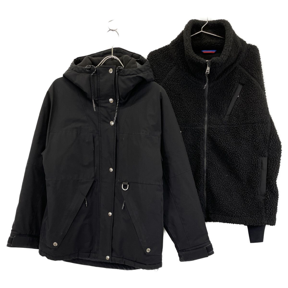 ［美品］スピックアンドスパン別注　ケープハイツ　フリースジャケット Spick&Span スピック＆スパン ｹｰﾌﾟﾊｲﾂ別注 ﾌﾞﾗｯｸ ｱﾉﾗｯｸ×ﾌﾘｰｽ 3WAY