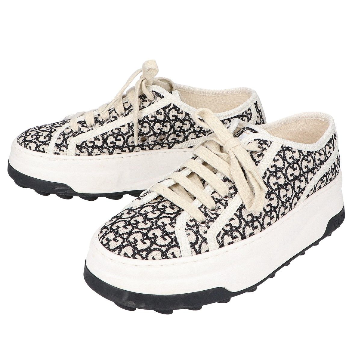 GUCCI グッチ 【美品】TENNIS 1977 GGキャンバス プラットフォーム