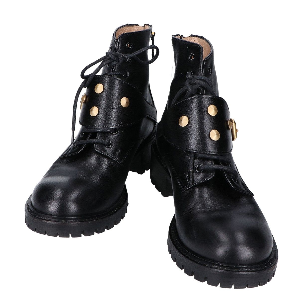 FENDI フェンディ スタッズ アンクルコンバットブーツ/ 37 - メルカリ