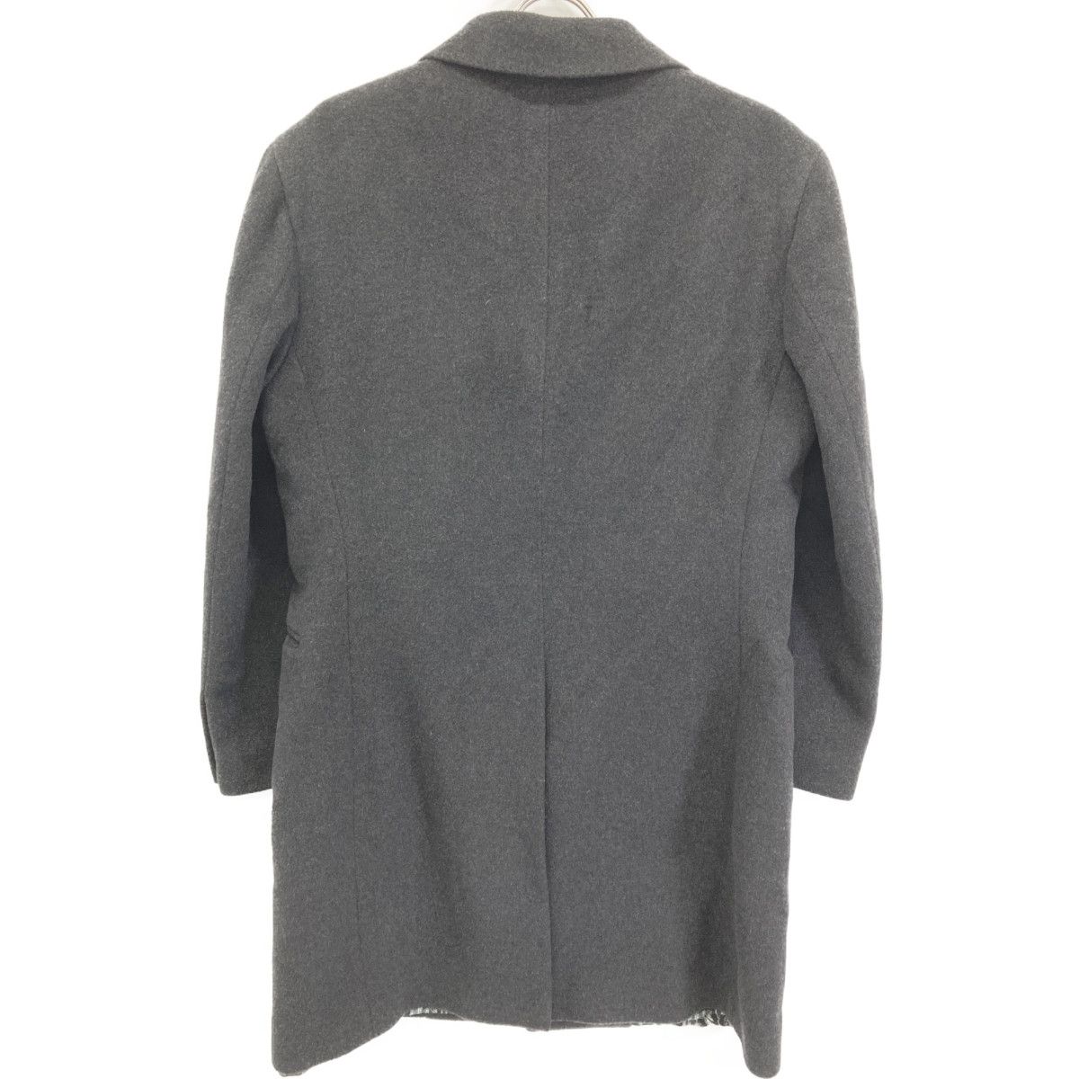 ETRO エトロ ｸﾞﾚｰ ｶｼﾐﾔ100 裏地ﾍﾟｲｽﾞﾘｰ柄 ﾛﾝｸﾞｺｰﾄ 50 - メルカリ