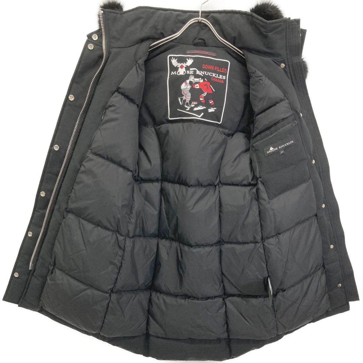 MOOSE KNUCKLES 黒ファー 美品ダウン MOOSE KNUCKLES（ムースナックルズ） ダウン ダウンジャケット ダウン