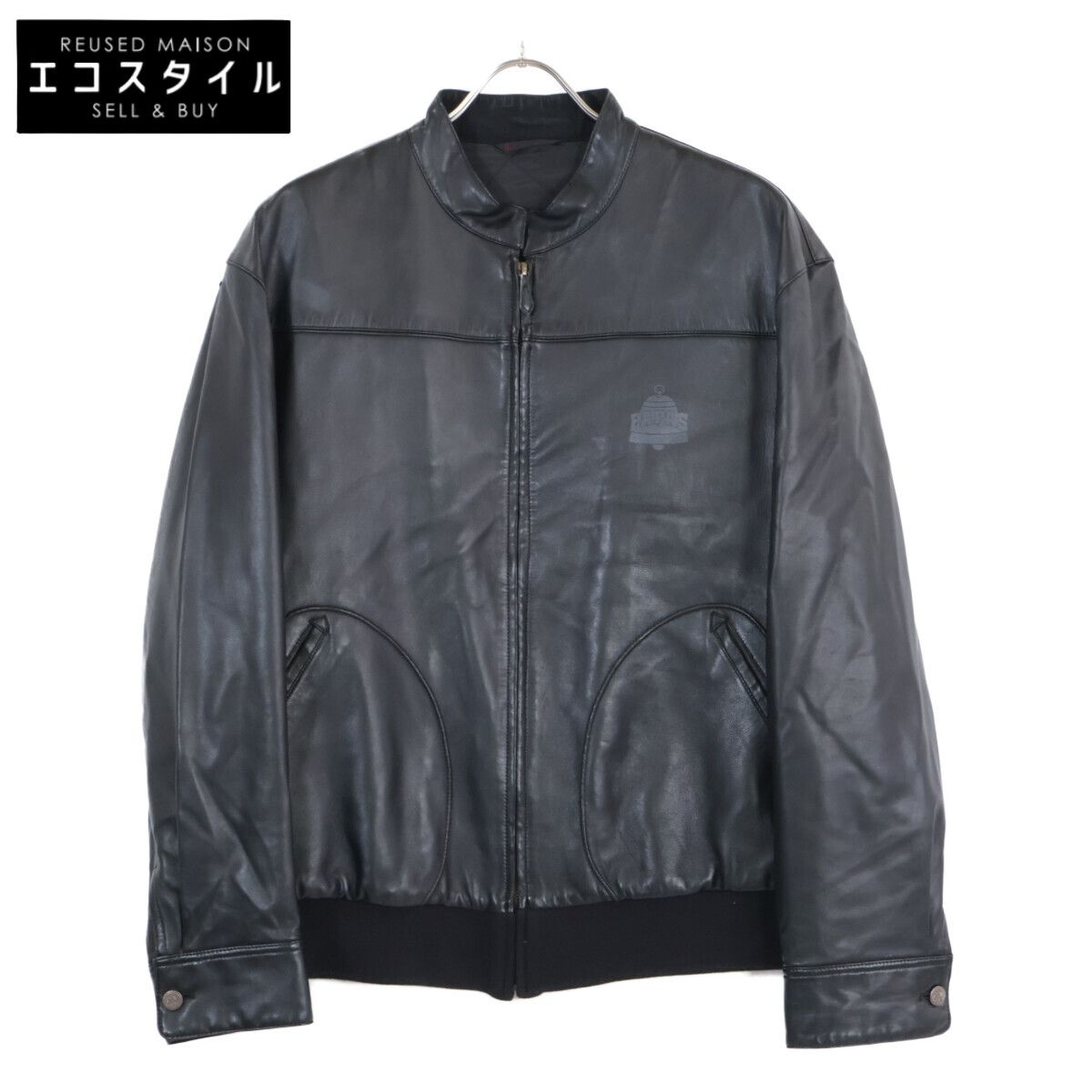 PAPAS パパス ﾌﾞﾗｯｸ ﾗﾑﾚｻﾞｰ ｼﾞｯﾌﾟｼﾞｬｹｯﾄ L - メルカリ