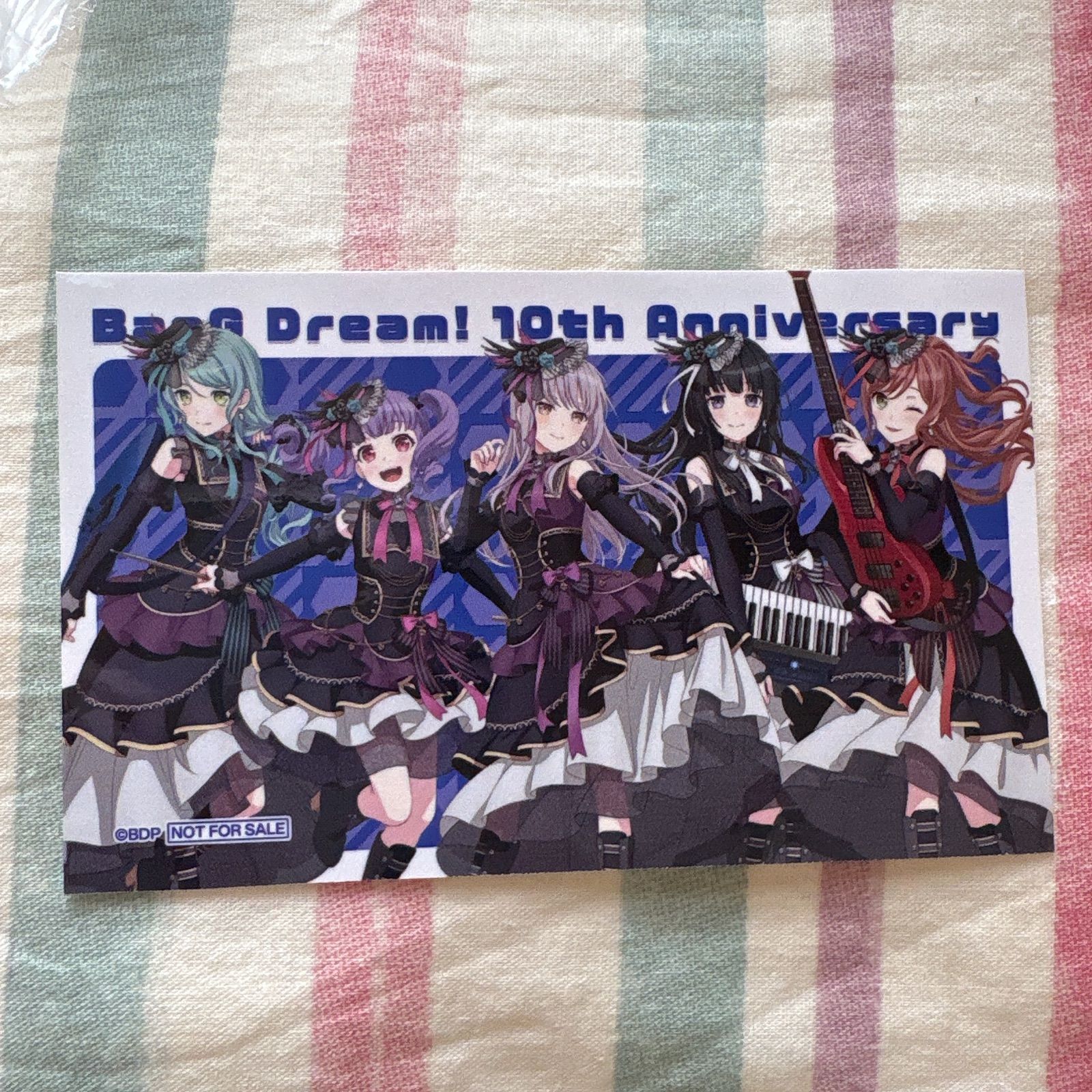 バンドリ 10th Anniversary 記念 POPUP 特典 ステッカー Roselia