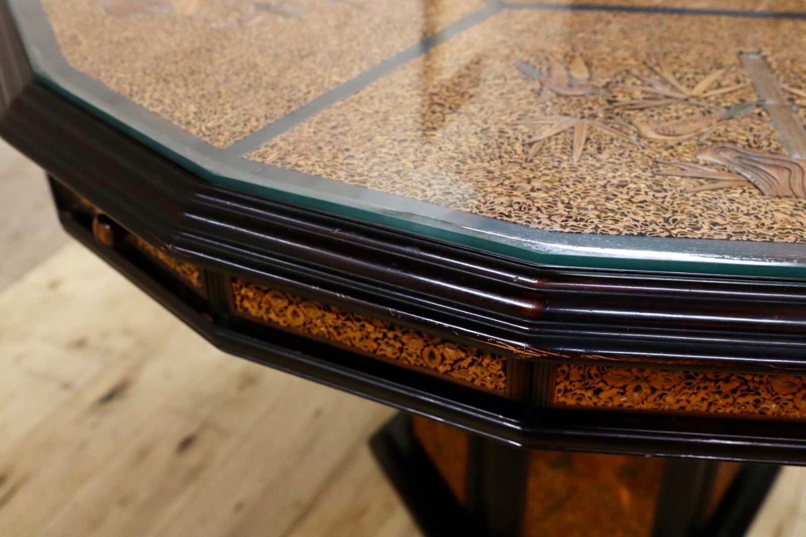 GMIK830A○唐木家具 最高級 ダイニングテーブル 食卓テーブル 十八角形