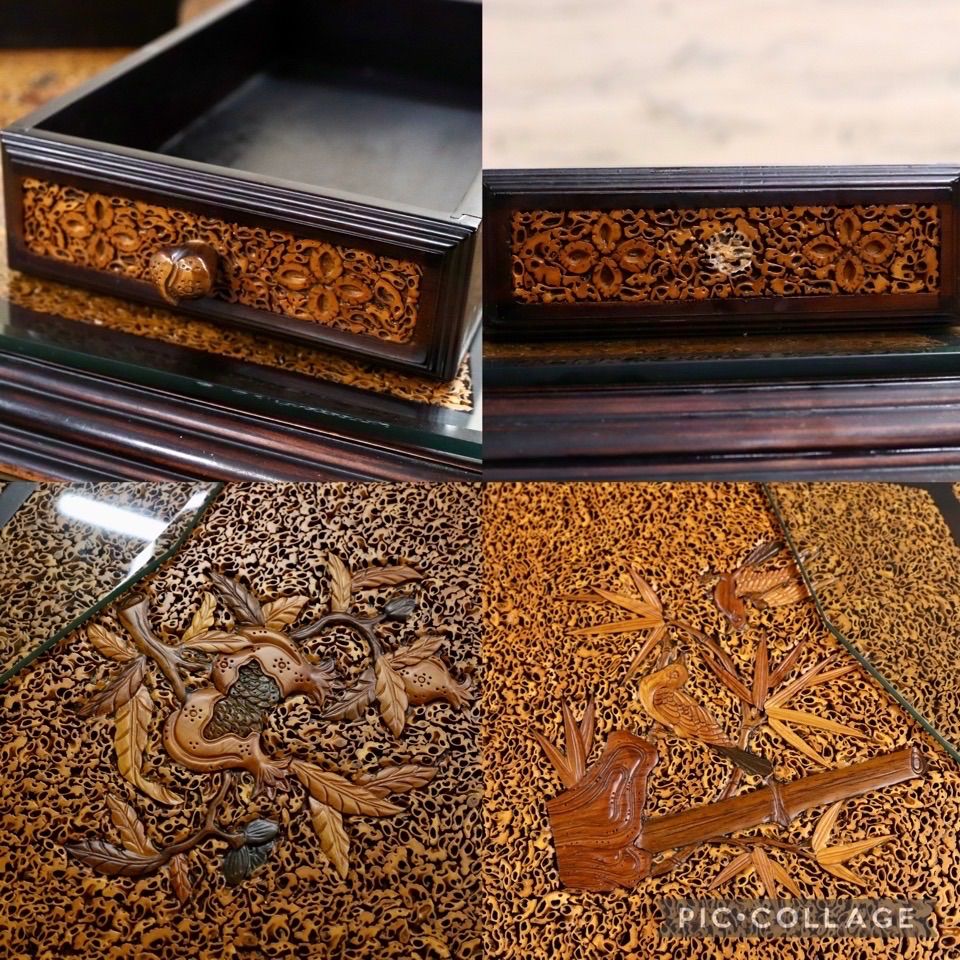 GMIK830A○唐木家具 最高級 ダイニングテーブル 食卓テーブル 十八角形