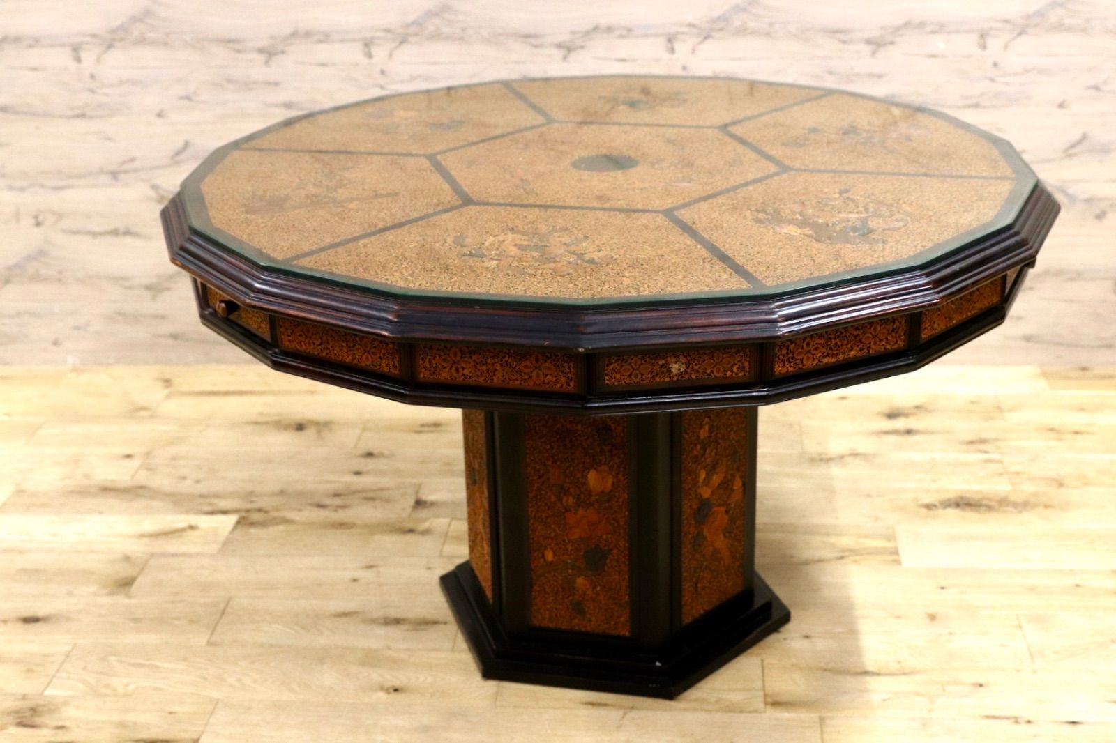 GMIK830A○唐木家具 最高級 ダイニングテーブル 食卓テーブル 十八角形