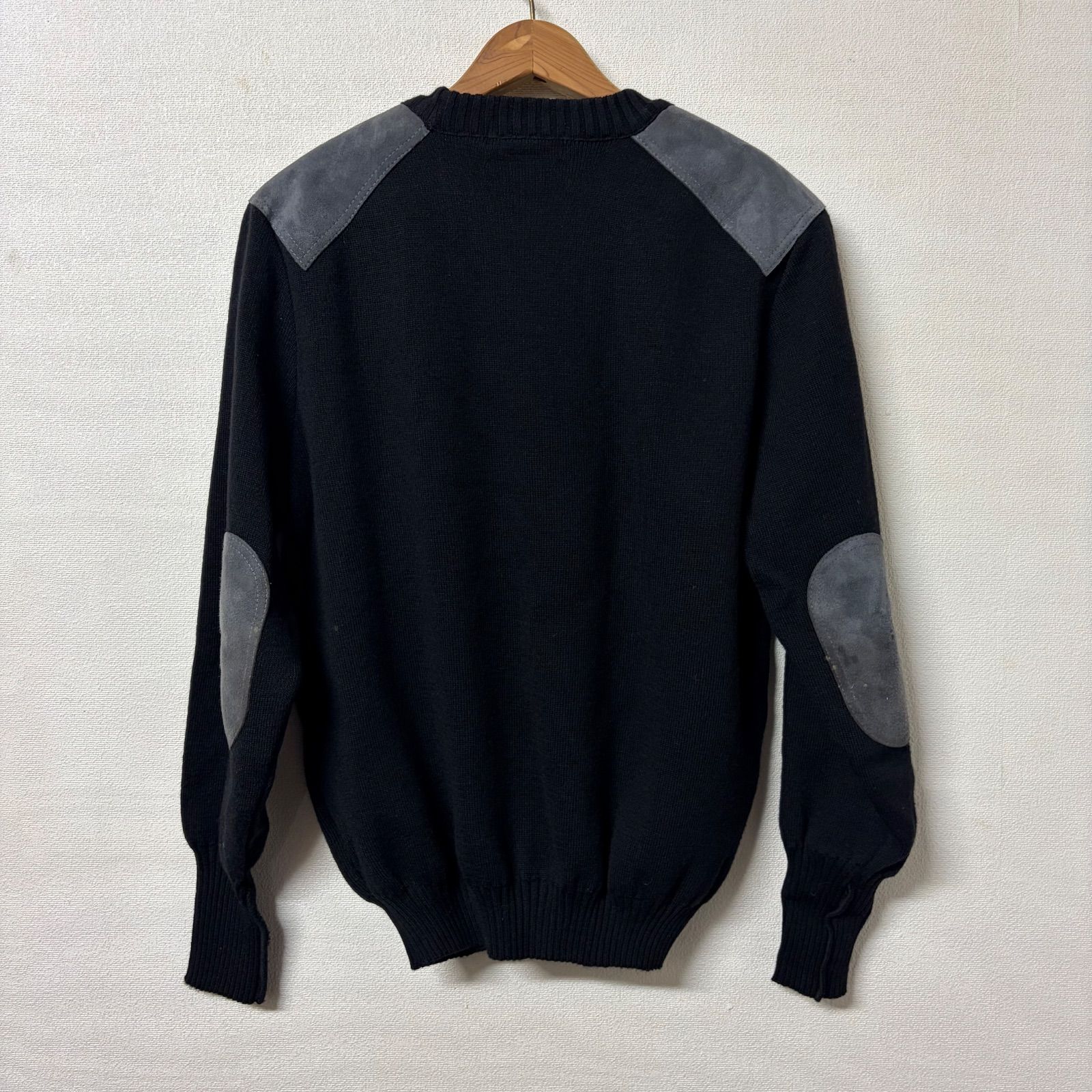 90s Burberrys バーバリー 英国製 ウールニット セーター ショルダー