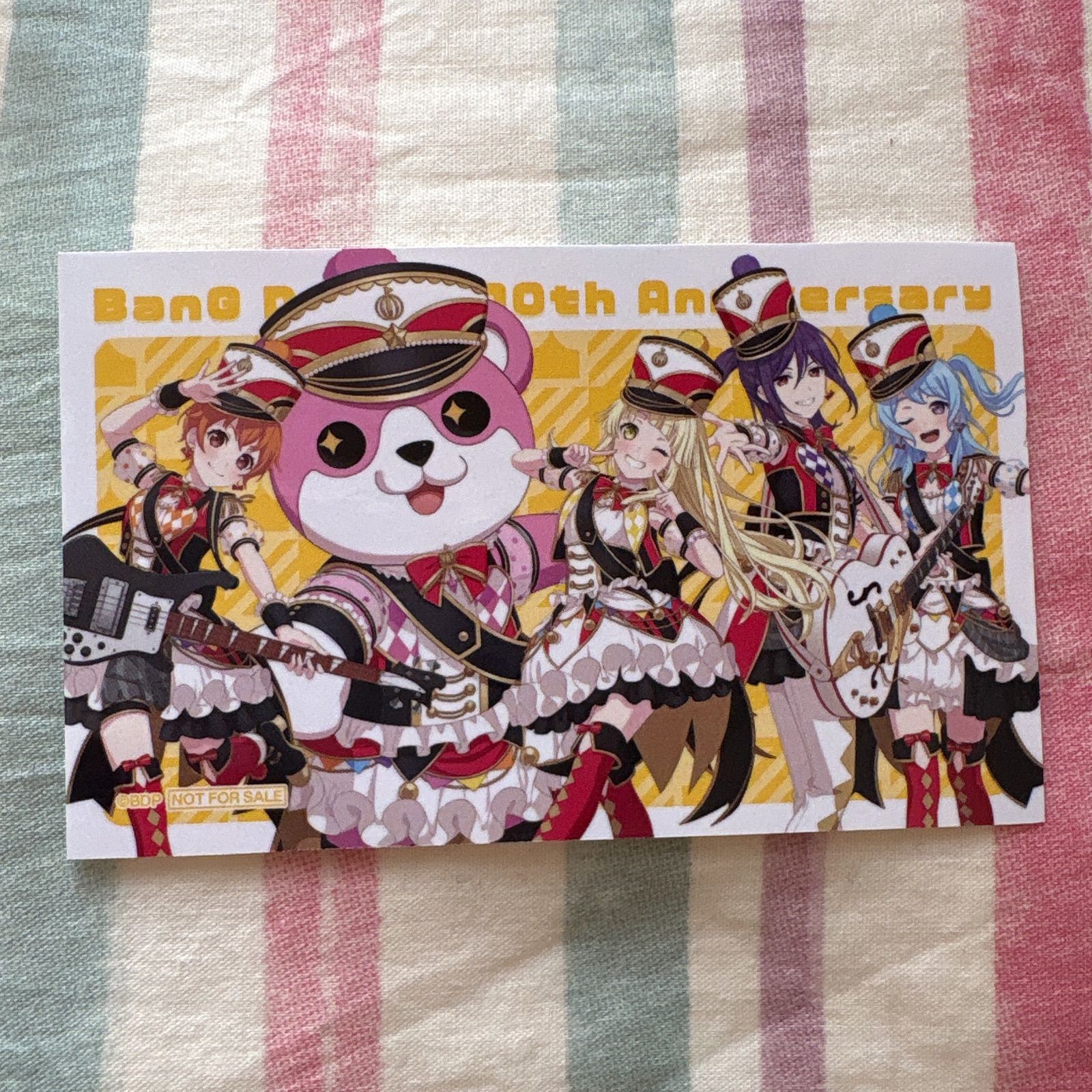 バンドリ 10th Anniversary 記念 POPUP 特典 ステッカー ハロハピ 弦巻