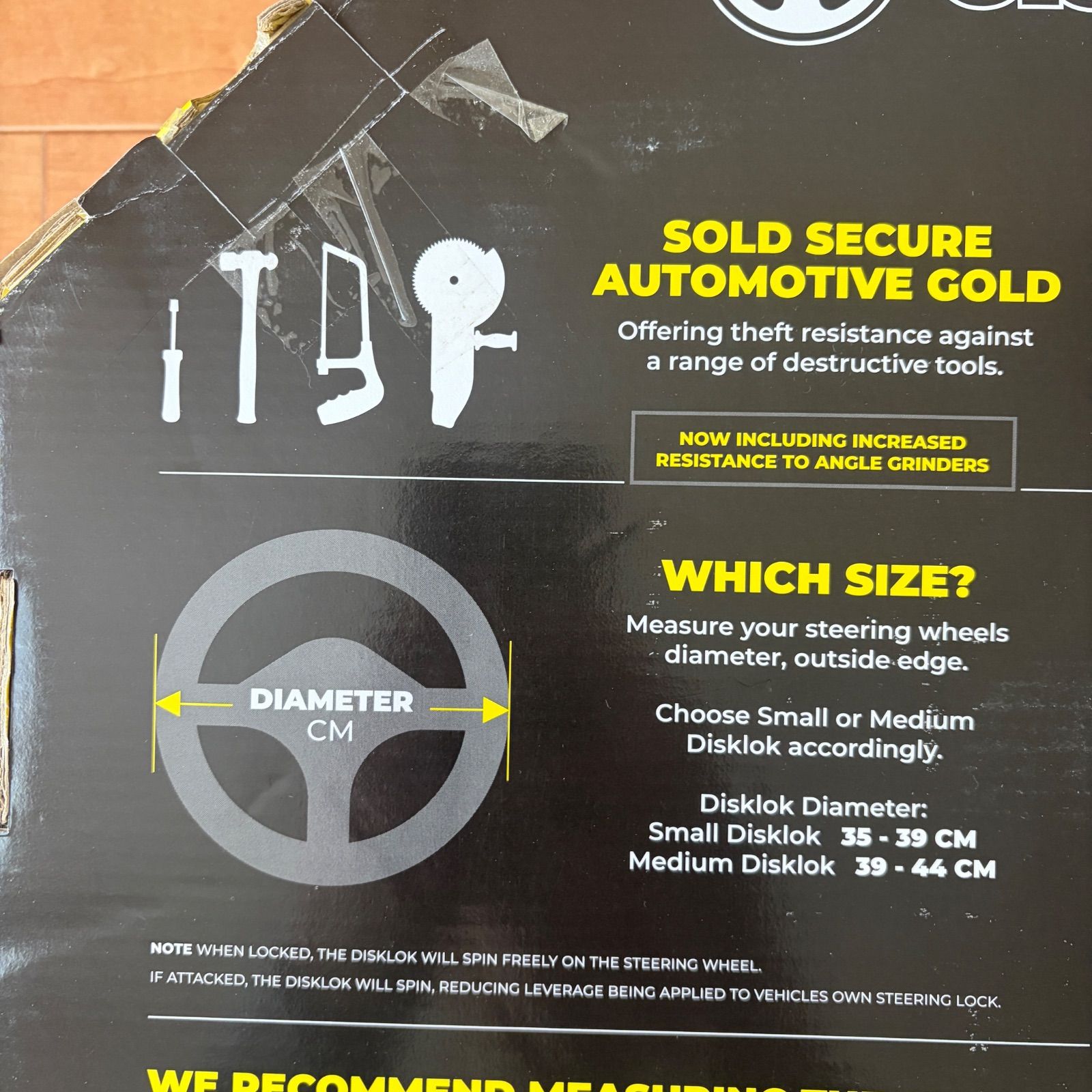 現品限り！】Disklok ハンドルロック Sサイズ シルバー 英国製 盗難