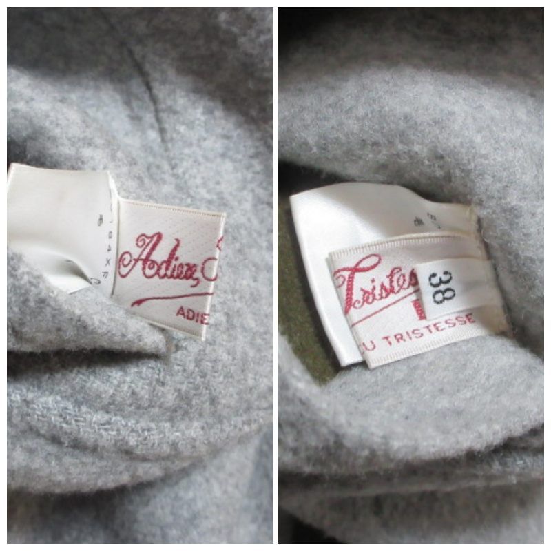 アデュートリステス ADIEU TRISTESSE リバーシブル ロングコート ノー  