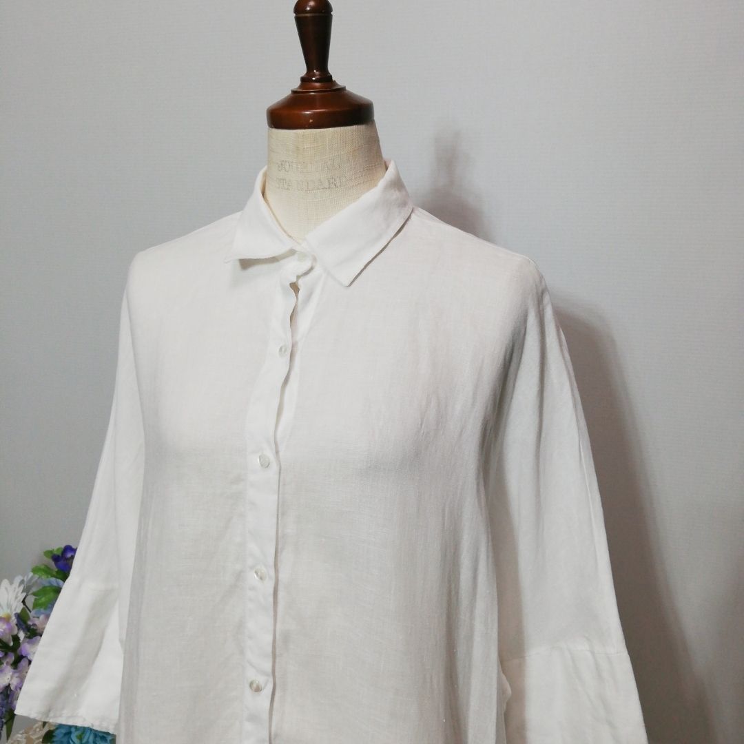 ナラカミーチェ 極上美品 麻 リネン100% ゆったりサイズ XLサイズ